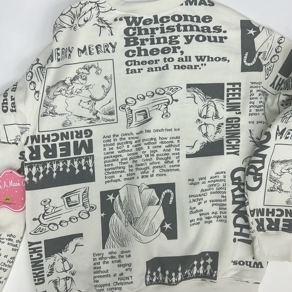 The Grinch Newsprint sweatshirt - Picture 3 of 3